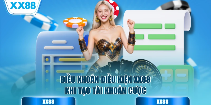Điều khoản điều kiện của trang game khi tạo tài khoản cược