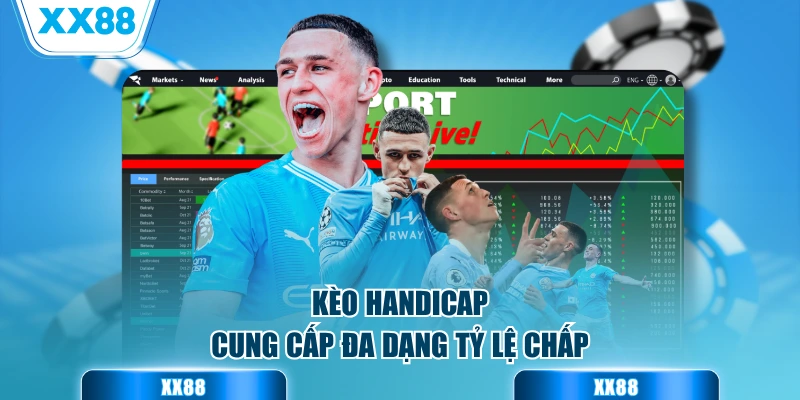 Kèo Handicap cung cấp đa dạng tỷ lệ chấp